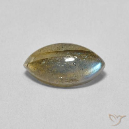 1.43ct Natural Multicolorido Labradorita, Marquesa, Translúcido
