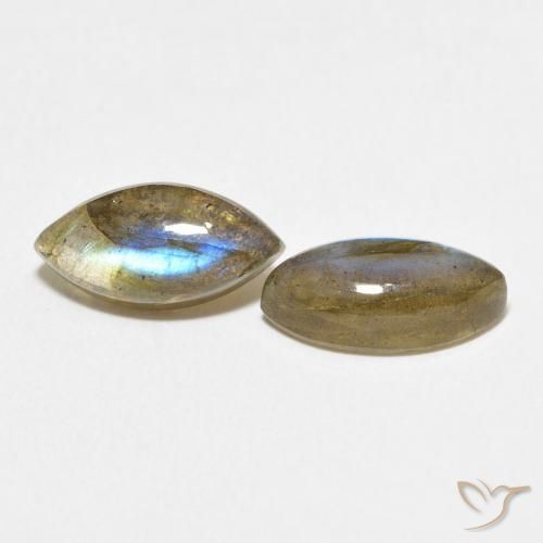 Pedras preciosas de Labradorita Multicolorido natural de 4.91 ct, Marquesa, Translúcido