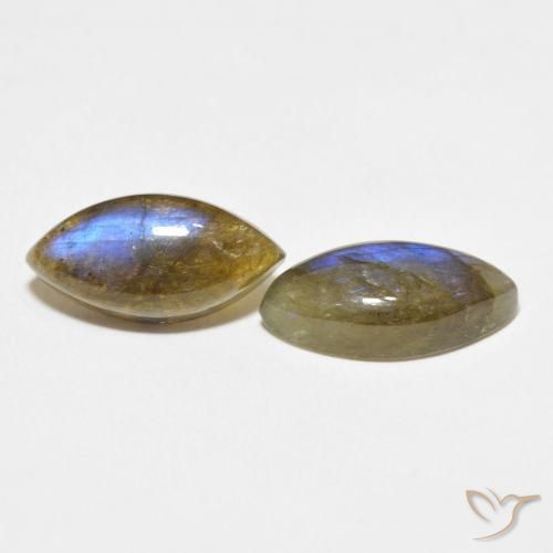 Pedras preciosas de Labradorita Multicolorido natural de 9.23 ct, Marquesa, Translúcido