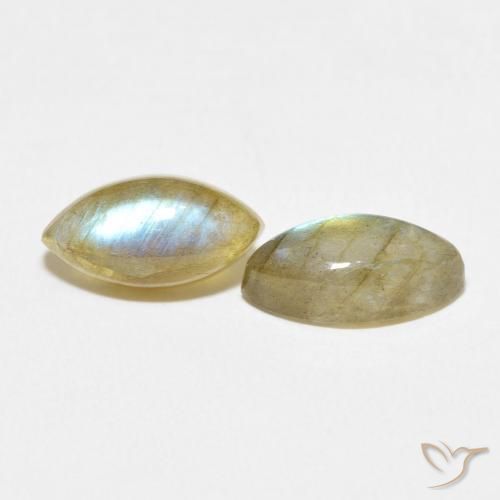 Pedras preciosas de Labradorita Multicolorido natural de 4.51 ct, Marquesa, Translúcido