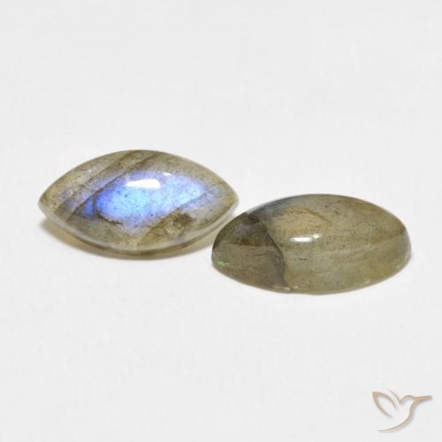 Pedras preciosas de Labradorita Multicolorido natural de 4.70 ct, Marquesa, Translúcido