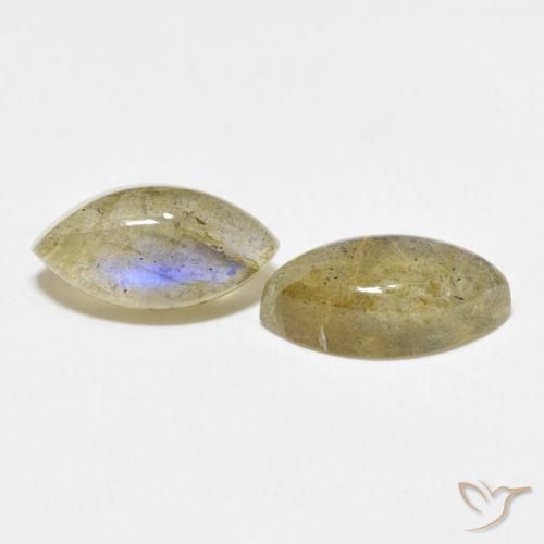 Pedras preciosas de Labradorita Multicolorido natural de 4.96 ct, Marquesa, Translúcido