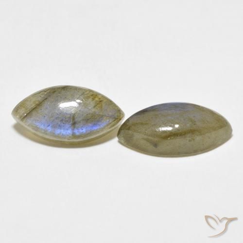 Pedras preciosas de Labradorita Multicolorido natural de 9.66 ct, Marquesa, Translúcido