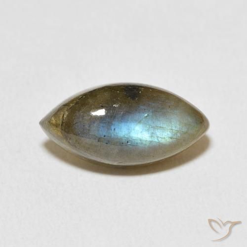 5.45ct Natural Multicolorido Labradorita, Marquesa, Translúcido