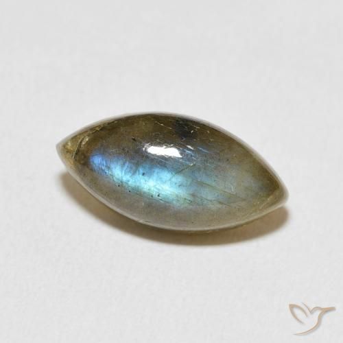 Labradorita Multicolorido Natural 5.45ct, Marquesa, Translúcido