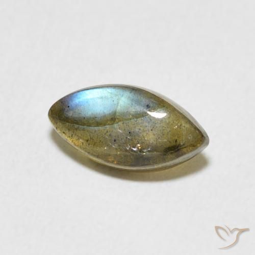Labradorita Multicolorido Natural 1.32ct, Marquesa, Translúcido