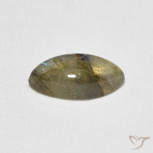 Labradorita Multicolorido Natural 1.29ct, Marquesa, Translúcido
