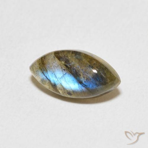 Labradorita Multicolorido Natural 1.37ct, Marquesa, Translúcido
