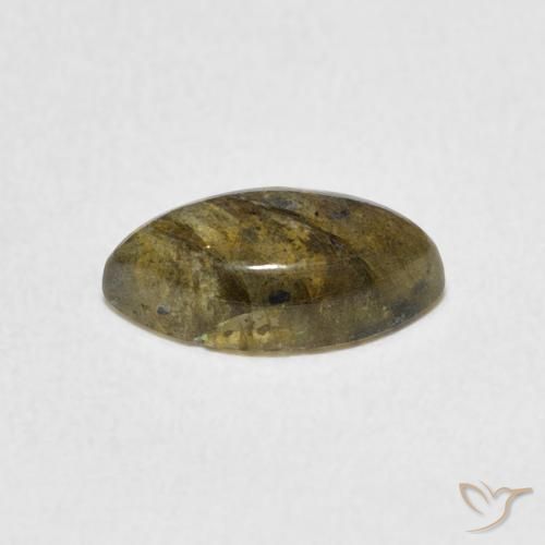 Labradorita Multicolorido Natural 1.37ct, Marquesa, Translúcido