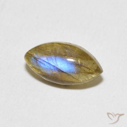 Labradorita Multicolorido Natural 1.44ct, Marquesa, Translúcido