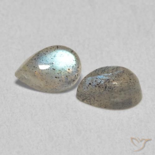 Pedras preciosas de Labradorita Multicolorido natural de 1.07 ct, Formato de pêra, Translúcido