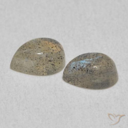 Pedras preciosas de Labradorita Multicolorido natural de 1.07 ct, Formato de pêra, Translúcido