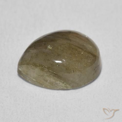 Labradorita Multicolorido Natural 3.66ct, Formato de pêra, Translúcido