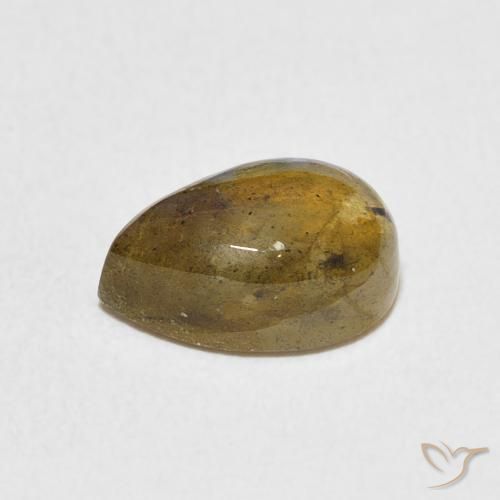 Labradorita Multicolorido Natural 2.48ct, Formato de pêra, Translúcido