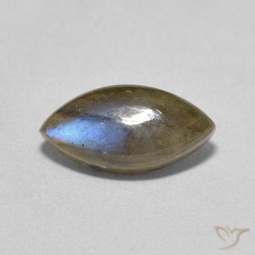 3.31ct Natural Multicolorido Labradorita, Marquesa, Translúcido
