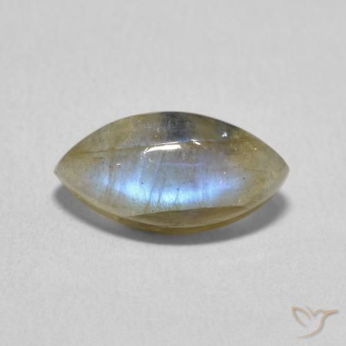 2.37ct Natural Multicolorido Labradorita, Marquesa, Translúcido