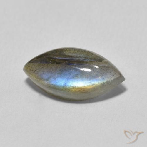Labradorita Multicolorido Natural 3.78ct, Marquesa, Translúcido
