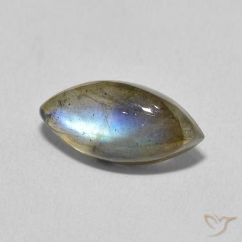 Labradorita Multicolorido Natural 3.35ct, Marquesa, Translúcido