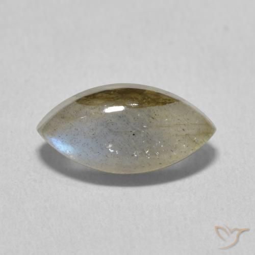 2.43ct Natural Multicolorido Labradorita, Marquesa, Translúcido