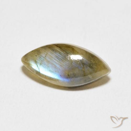 Labradorita Multicolorido Natural 4.70ct, Marquesa, Translúcido