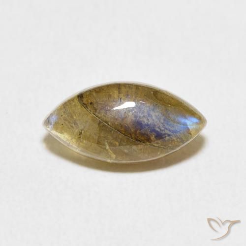 2.51ct Natural Multicolorido Labradorita, Marquesa, Translúcido