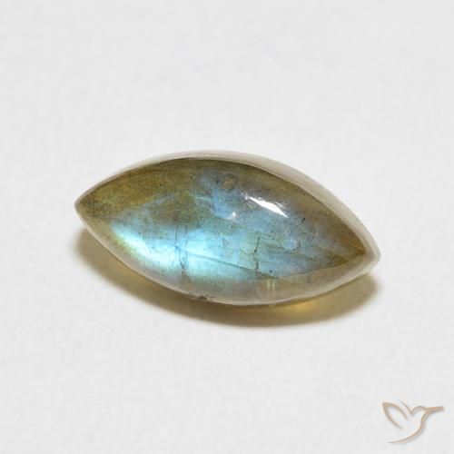 Labradorita Multicolorido Natural 3.99ct, Marquesa, Translúcido