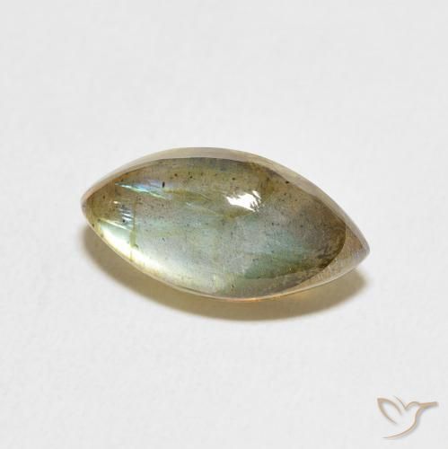 Labradorita Multicolorido Natural 4.66ct, Marquesa, Translúcido