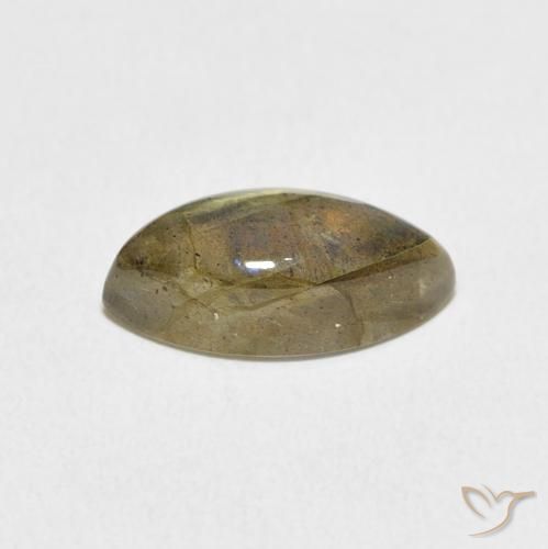 Labradorita Multicolorido Natural 4.66ct, Marquesa, Translúcido