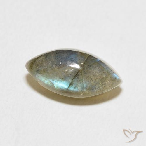 Labradorita Multicolorido Natural 4.20ct, Marquesa, Translúcido