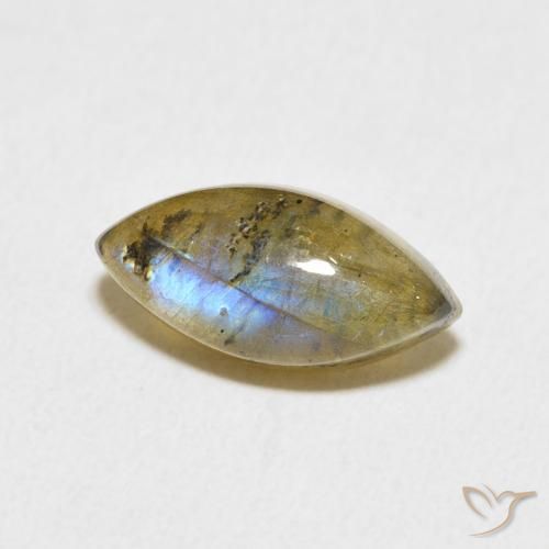 Labradorita Multicolorido Natural 3.64ct, Marquesa, Translúcido