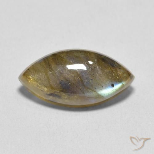 5.41ct Natural Multicolorido Labradorita, Marquesa, Translúcido