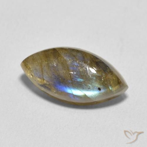 Labradorita Multicolorido Natural 5.41ct, Marquesa, Translúcido