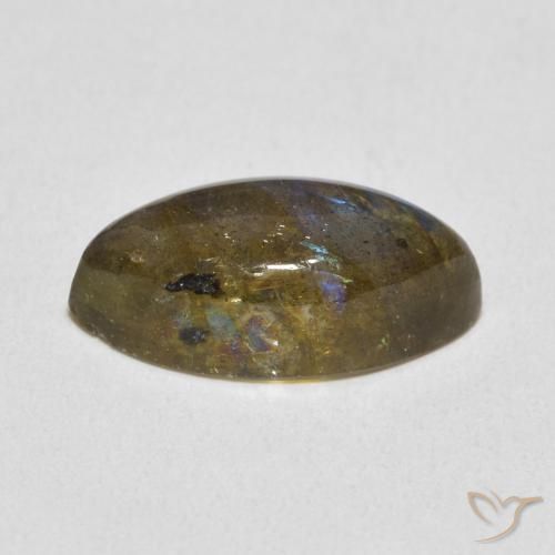 Labradorita Multicolorido Natural 5.41ct, Marquesa, Translúcido