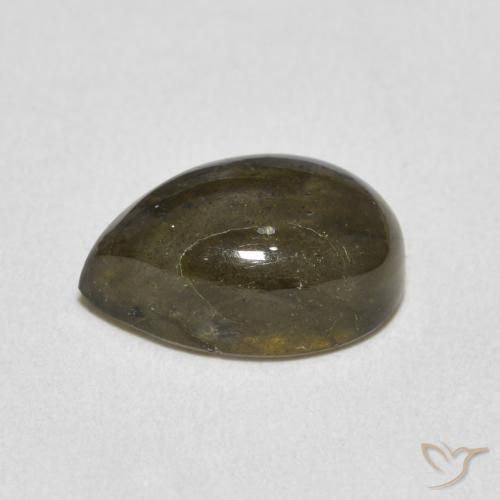 Labradorita Multicolorido Natural 3.60ct, Formato de pêra, Translúcido