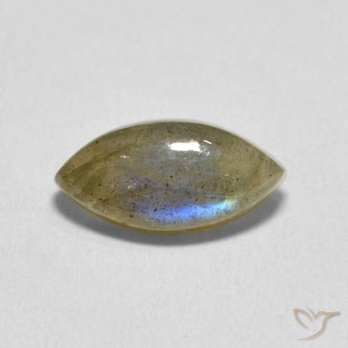 2.55ct Natural Multicolorido Labradorita, Marquesa, Translúcido