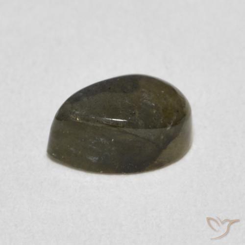 Labradorita Multicolorido Natural 1.18ct, Formato de pêra, Translúcido