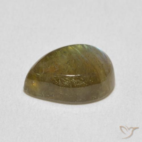 Labradorita Multicolorido Natural 2.38ct, Formato de pêra, Translúcido