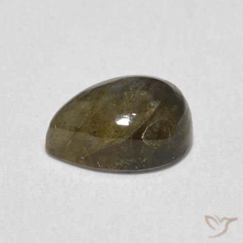 Labradorita Multicolorido Natural 1.82ct, Formato de pêra, Translúcido