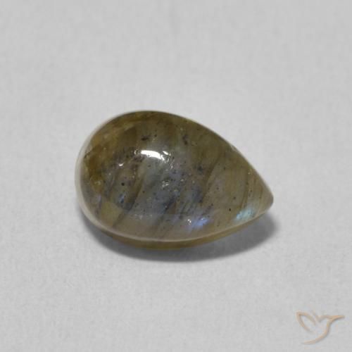 Labradorita Multicolorido Natural 1.80ct, Formato de pêra, Translúcido