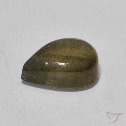 Labradorita Multicolorido Natural 2.49ct, Formato de pêra, Translúcido