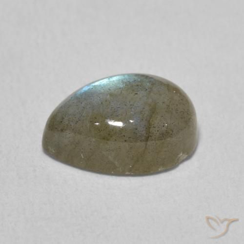 Labradorita Multicolorido Natural 2.42ct, Formato de pêra, Translúcido