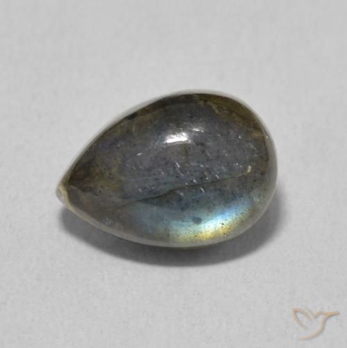 Labradorita Multicolorido Natural 2.68ct, Formato de pêra, Translúcido