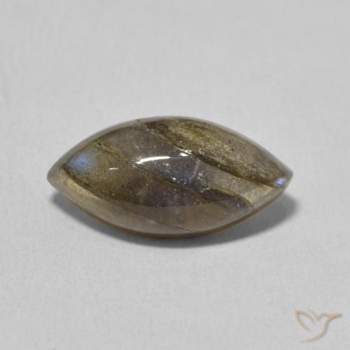 3.25ct Natural Multicolorido Labradorita, Marquesa, Translúcido
