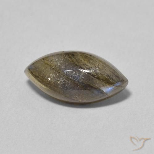 Labradorita Multicolorido Natural 3.25ct, Marquesa, Translúcido