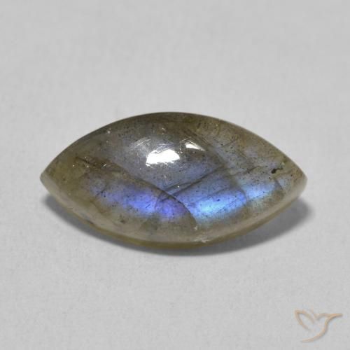 4.91ct Natural Multicolorido Labradorita, Marquesa, Translúcido