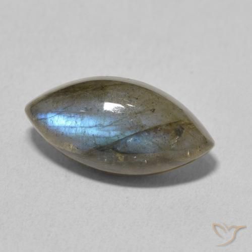 Labradorita Multicolorido Natural 5.37ct, Marquesa, Translúcido