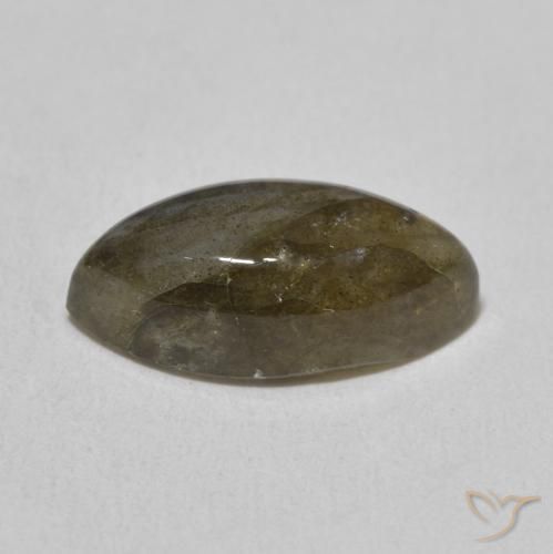 Labradorita Multicolorido Natural 5.37ct, Marquesa, Translúcido