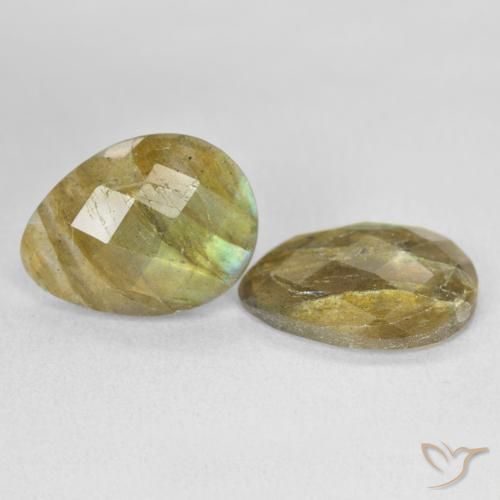 Pedras preciosas de Labradorita Multicolorido natural de 11.14 ct, Formato de pêra, Translúcido