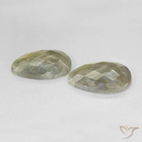 Pedras preciosas de Labradorita Multicolorido natural de 14.48 ct, Formato de pêra, Translúcido