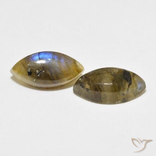 Pedras preciosas de Labradorita Multicolorido natural de 7.16 ct, Marquesa, Translúcido